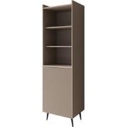 Meubella - Asty - Boekenkast - Beige - 52x41x180 cm