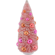 Christmas Tree - Sisal/Plastic - Pink - 11x23cm