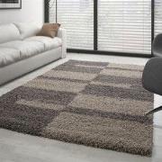Manhattan Shaggy vloerkleed - taupe - 200 X 290 CM
