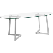 FRESNO  - Salontafel - Zilver - Glas