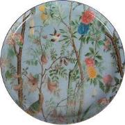 Clayre & Eef Onderzetters voor Glazen Ø 11x1 cm Blauw Metaal