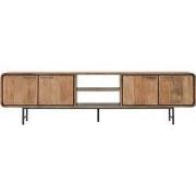 DTP Home TV stand Evo large, 4 doors, 2 open racks,60x225x40 cm, recyc...