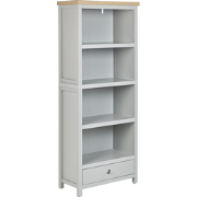 CLIO - Boekenkast - Lichtgrijs - 4 planken - Vezelplaat