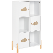 CLOUDY - Boekenkast - Wit/Lichthout - MDF