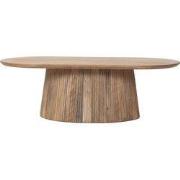 Salontafel Ovaal Naturel Hout - 140x70x38cm - Salvador