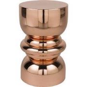 Bijzettafel Koper Metaal - 30x30x48cm - Kinga