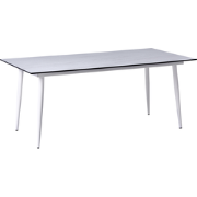 TOLENTINO - Tuintafel - Wit - HPL/Aluminium