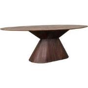 LABEL51 Eetkamertafel Jagger - Espresso - Mangohout - 200 cm - Ovaal