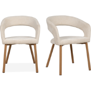 Set van 2 stoffen stoelen H60 cm - FREJA