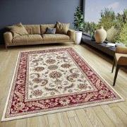 Klassiek vloerkleed - Reni Crème / Rood - 80 X 240 CM