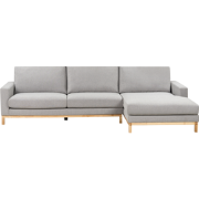 SIGGARD - Hoekbank - Grijs - Linkszijdig - Polyester