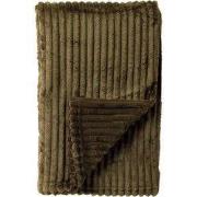 Dutch Decor MARTHY - Plaid 140x180 cm - Military Olive - Groen - Dutch...