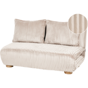 ABISKO - Slaapbank 2-zits - Gebroken wit - Nepbont