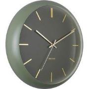 Karlsson - Wandklok Globe - Mosgroen- Ø40cm