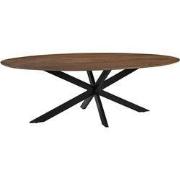 LABEL51 Eetkamertafel James - Nature - Mangohout - 210 cm - Ovaal