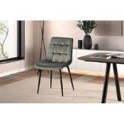 Stoel 'Juta' Fluweel Groen - 50 x  x 42 - Velours, Metaal