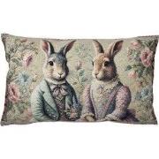 Clayre & Eef Kussenhoes 35x50 cm Groen Polyester