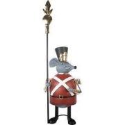 Clayre & Eef Decoratie Beeld Muis 35x27x109 cm Grijs Metaal