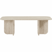 Rechthoekige salontafel met afgeronde randen L120 cm - BECAJ