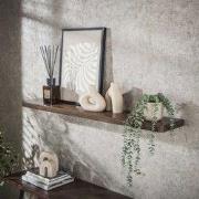 Hoyz Collection - Wandplank Carve 120cm - Massief Acacia Bruin