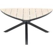 Edison tafel - triangelvorm - 170 cm-carbon black-light teak Vironwood