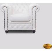 Chesterfield Bank Original Leer | 1 + 1 + 3 zits | Wit | 12 jaar garan...