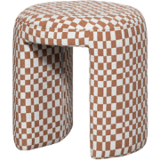 WOOOD krukje Charlie - Polyester - Ruitjes - Oranje