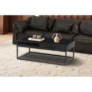 Salontafel 'Madeira' met lade van zwart mangohout