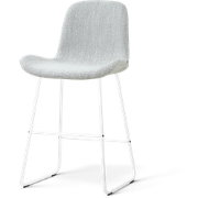 Nino-Fé barkruk grijs melange - wit onderstel - 65 cm