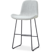 Nino-Fé barkruk grijs melange - zwart onderstel - 75 cm