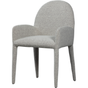 vtwonen Elegance Eetkamerstoel Met Armleuning - Grijs - 83x54x57