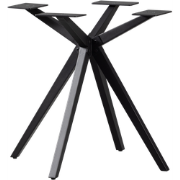 WOOOD Holland Kruispoot - Metaal - Zwart - 72x80x80