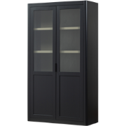 WOOOD Gunnar Buffetkast - Grenen - Matzwart/Mud - 217x120x48