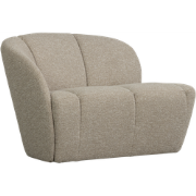 WOOOD Mojo 2-Zits Bankje Links - Bouclé - Beige Melange - 73x112x77