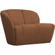 WOOOD Mojo 2-Zits Bankje Links - Bouclé - Roestbruin Melange