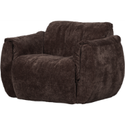 WOOOD Baggy Draaifauteuil - 3D Chenille - Donkerbruin - 81x104x84