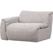 WOOOD Baggy 1-Zits Met Arm Links - Geweven Stof - Naturel Melange -