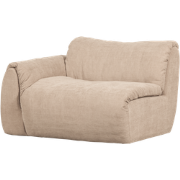 WOOOD Baggy 1-Zits Met Arm Links - Geweven Chenille - Zand -81x114x101