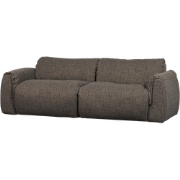 WOOOD Baggy 2-Zits Bank - Geweven Stof - Warmgrijs Melange -81x228x102