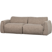 WOOOD Baggy 2-Zits Bank - Geweven Stof - Bruin Melange - 81x228x102