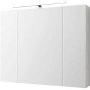 ML-Design spiegelkast, met LED-verlichting, wit, spaanplaat