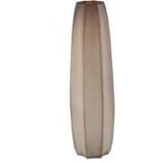 PTMD Levente Sand Carved Glass Round Vase Ribbed High