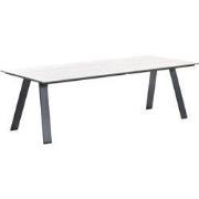 Nevada dining tafel - 240x100 cm - carbon black-light teak Vironwood