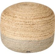 DUKI  - Poef - Natuurlijk/Taupe - 50 cm - Jute