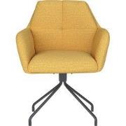 Eetkamerstoel Geel - Metaal Draaibaar - Pete