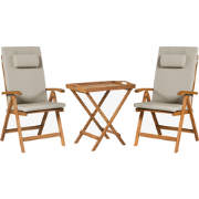 JAVA PREMIUM - Bistroset voor 2 - Taupe - Acaciahout