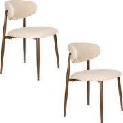 Housecraft Living Noor Eetkamerstoelen Beige - Set van 2