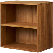 Abigail vierkante eikenhouten open wandkast met twee vakken - 30 x 30 ...