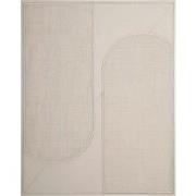 MUST Living Wall Panel Elyn Cream large,127x102x4 cm, cream jute