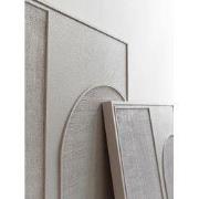 MUST Living Wall Panel Elyn Cream small,102x76x4 cm, cream jute